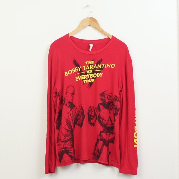 Logic Shirt Mens Red Bobby Tarantino vs Everybody 2018 Tour Tee - Picture 1 of 11